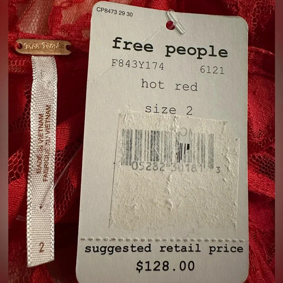 Free People Floral Mesh Lace Dress size 2 - Picture 15 of 16